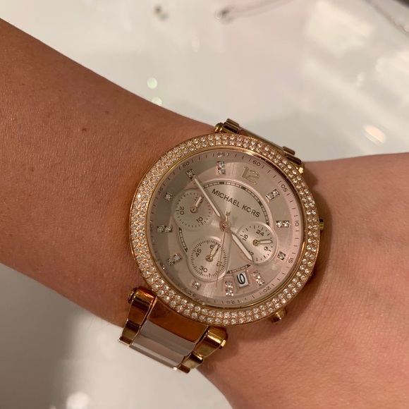 Michael Kors Jewelry - Rose Gold MK Parker Watch